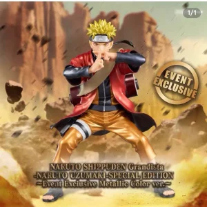 Banpresto Grandista Naruto Uzumaki Naruto Shippuden Exclusive Edition Metallic Color Ver.