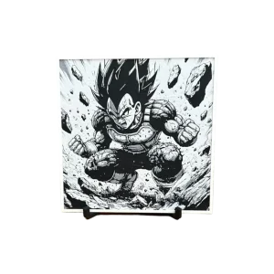 Quadretto Vegeta – Posa di combattimento con energia